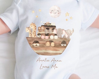 I Love My Auntie Baby Vest, Personalised Babygrow, Aunty Babygrow, Newborn Pregnancy Announcement Gift, Going to be an Auntie, Auntie Gift