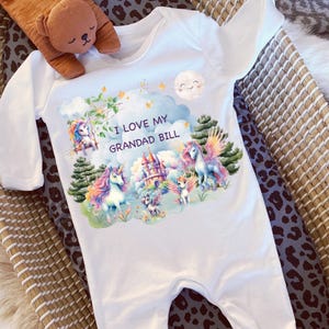 I Love My grandparents Baby Vest, Personalised Nan Bodysuit, Newborn Pregnancy Announcement, Going to be a Grandparent, Baby Announcement