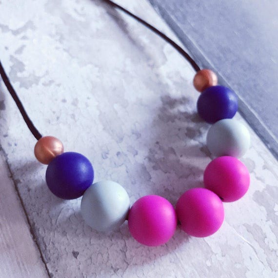 Copper teething necklace Clearance