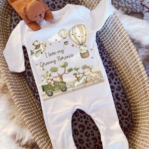 I Love My grandparents Baby Vest, Personalised Nan Bodysuit, Newborn Pregnancy Announcement, Going to be a Grandparent, Baby Announcement