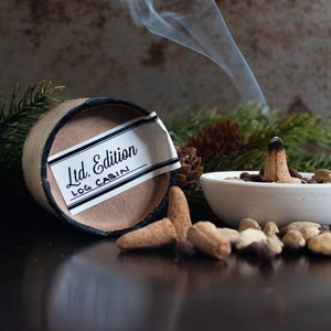 Log Cabin Incense | Campfire | Woodstove | Natural Incense Cones