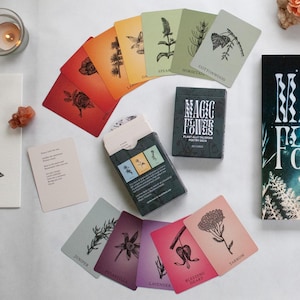 Magic Flowers Plant Poetry Cards | 60 Cards Plant Oracle Deck | Plant Medicine