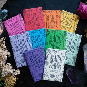 Magische Blumen Mystery Packs - 5 Mini Poetry Orakel Karten pro Packung - Partygeschenke - Brautjungfer Geschenke