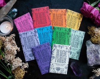 Cartas del Oráculo Poético de Flores Mágicas: Talismanes Aliados de las Plantas - Conjunto de 5