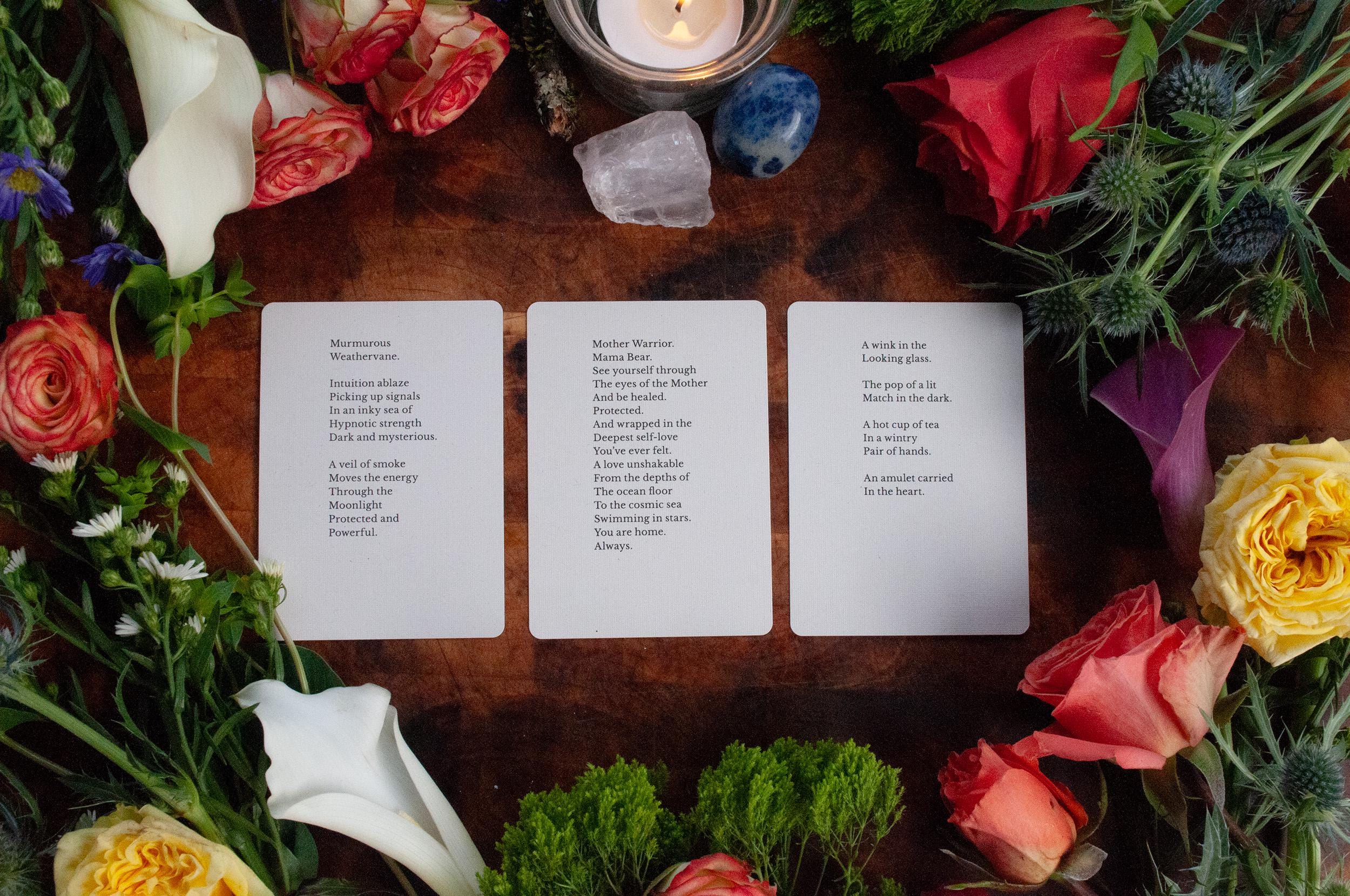 Plant Poetry Oracle Deck 60 Botanical Cards for Intuition Etsy