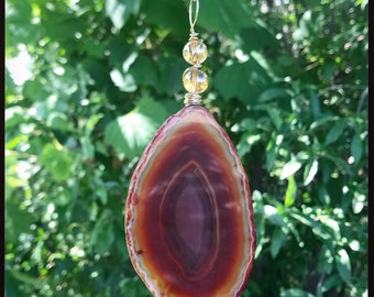 Agate Slice Necklace