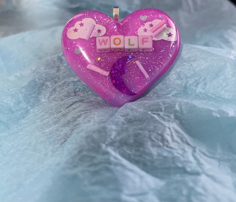 wolf puff heart