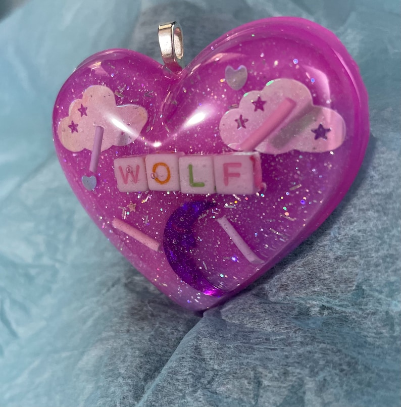 wolf puff heart