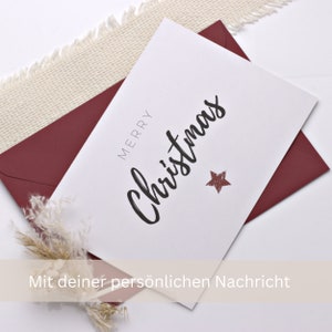 Weihnachtskarte, Klappkarte zu Weihnachten