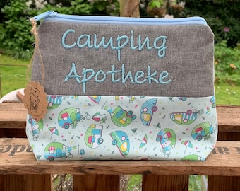 Große Camping Apotheke XL // Kosmetiktasche // Kulturbeutel // Notfalltasche // Reiseapotheke XL