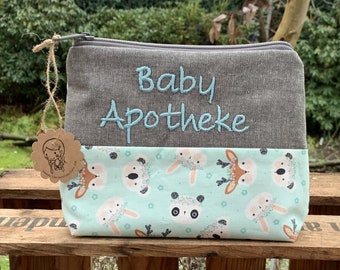 Große Baby Tasche "Baby Apotheke" // Windeltasche // Kulturbeutel // Notfalltasche // Reiseapotheke XL