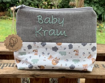 Große Baby Tasche "Baby Kram" // Windeltasche // Kulturbeutel // Notfalltasche // Reiseapotheke XL