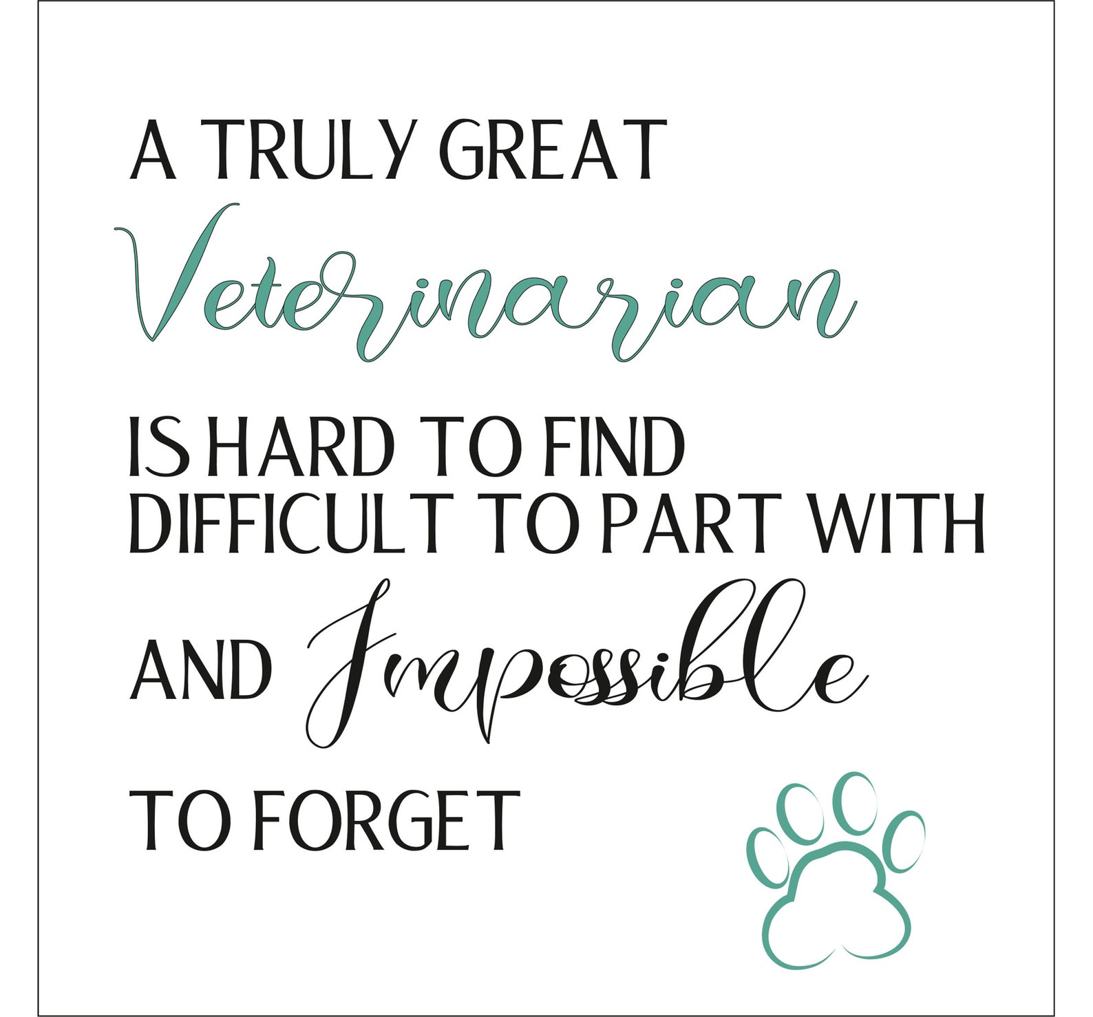 Thank You Veterinarian Gift Best Veterinarian Gifts Vet Tech Etsy