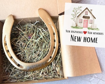 Hufeisen mit Gravur: Neues Haus Geschenk, Western Wand Dekor