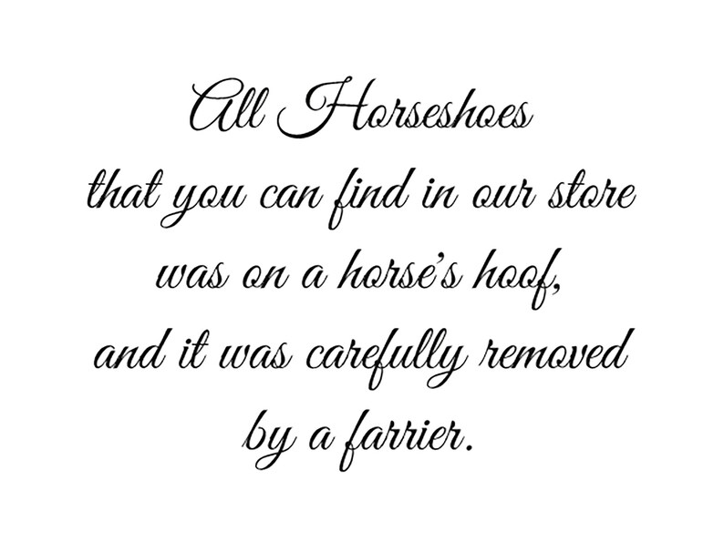Used Horseshoe Equestrian Gift Real Lucky Horseshoe Good Etsy