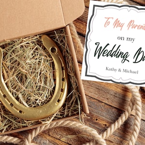Parents Wedding Gift, Mother of the Groom & Father of the Bride, Good Luck Charm, Thank You Gift for Parents-In-Law, Wedding Keepsake