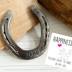 Iron Horseshoe for Iron Anniversary, Wedding Anniversary Gift For the Couple, Valentine&#39;s day Gift, 11th Anniversary Gift, Lucky Horse Shoe