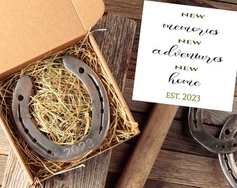 Lucky Horseshoe-cadeau: sluiting onroerend goed, aandenken nieuw huis