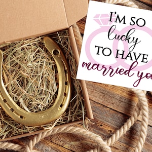 Regalo de aniversario de bodas para esposo o esposa, herradura de la suerte auténtica grabada a medida, regalo único para aniversario de acero, regalo para amantes de los caballos.