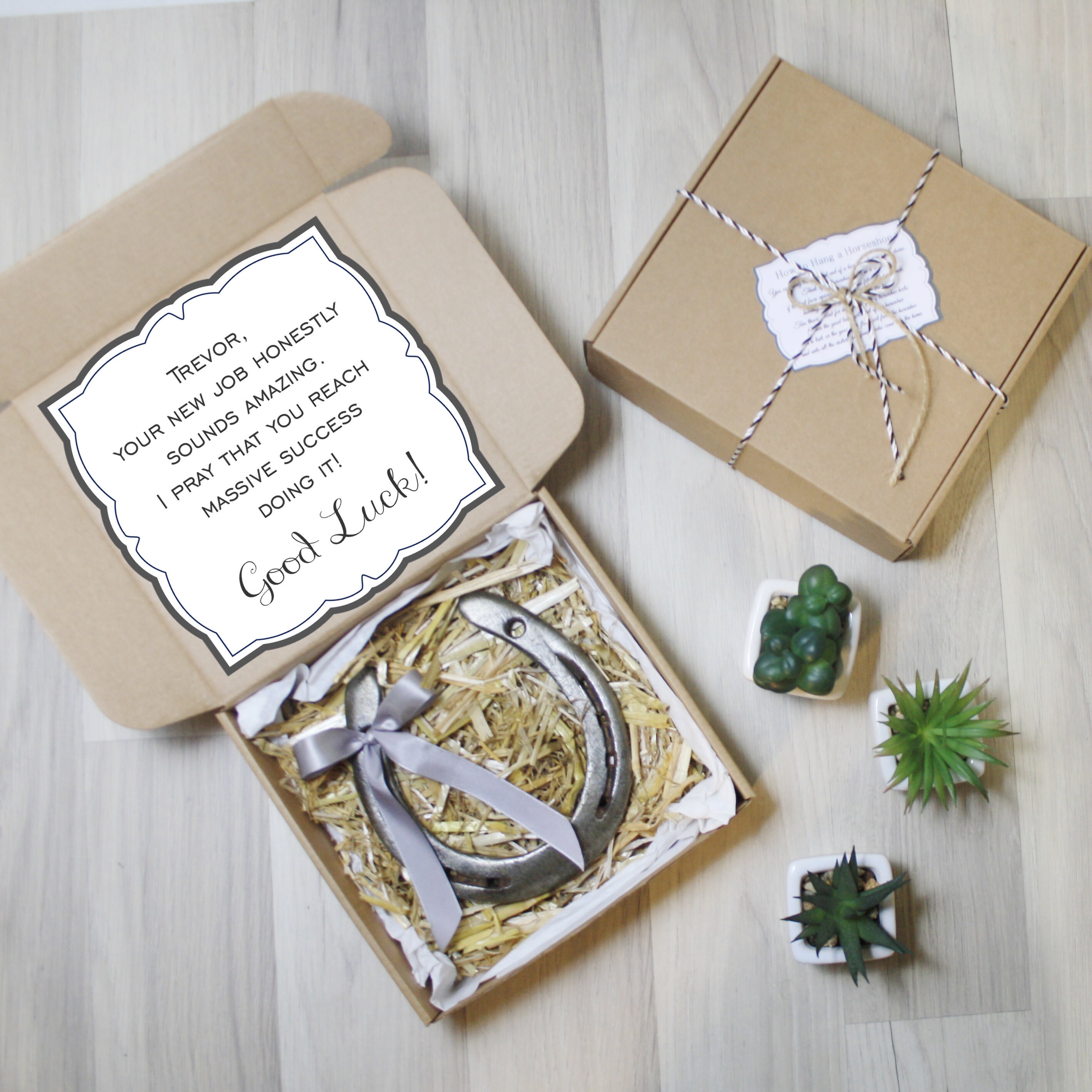 Good Luck New Job Gift For Him Personalized Coworker Friend Etsy
