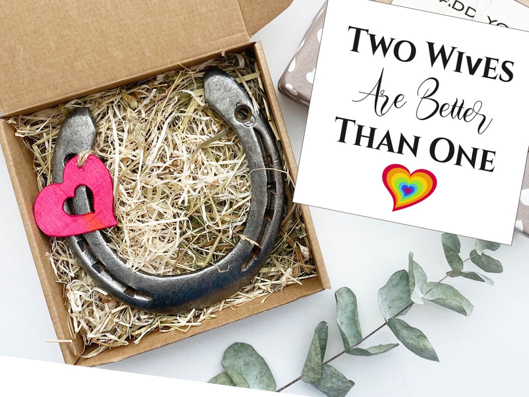 Mrs & Mrs Lesbian WEDDING Gift for Couple LGBT Wedding, Gay Engagement