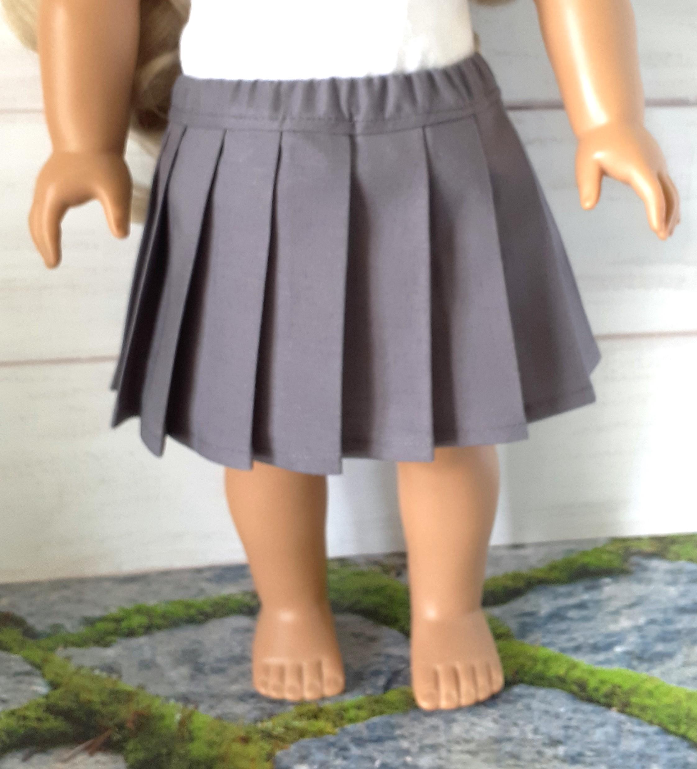 Pleated Grey Skirt - Etsy