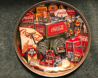 Vintage-collectible-plate-coca Cola-1950-1960-david Lencho-#3225