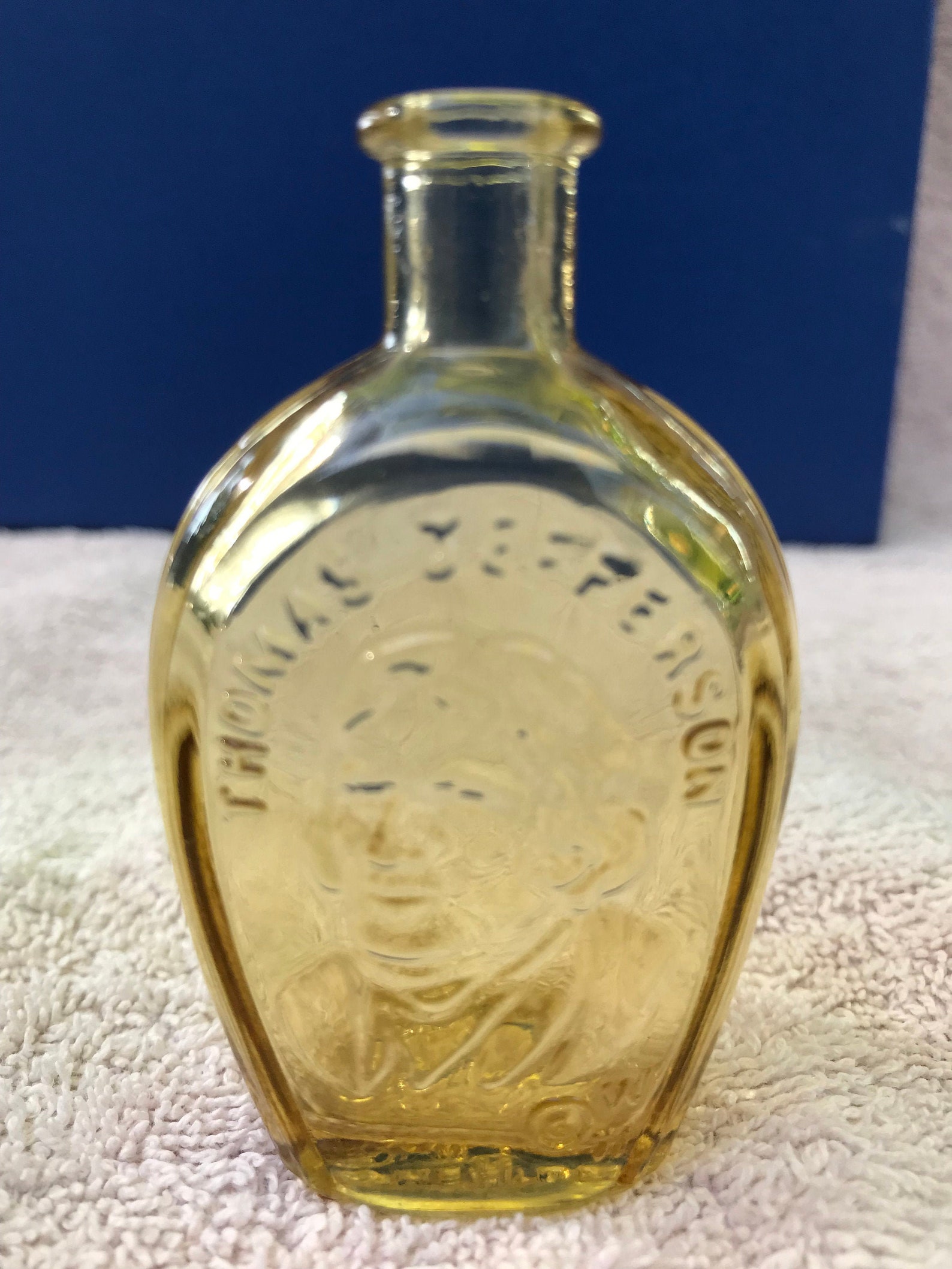 Thomas Jefferson Bitters Bottle Amber Glass Wheaton Etsy