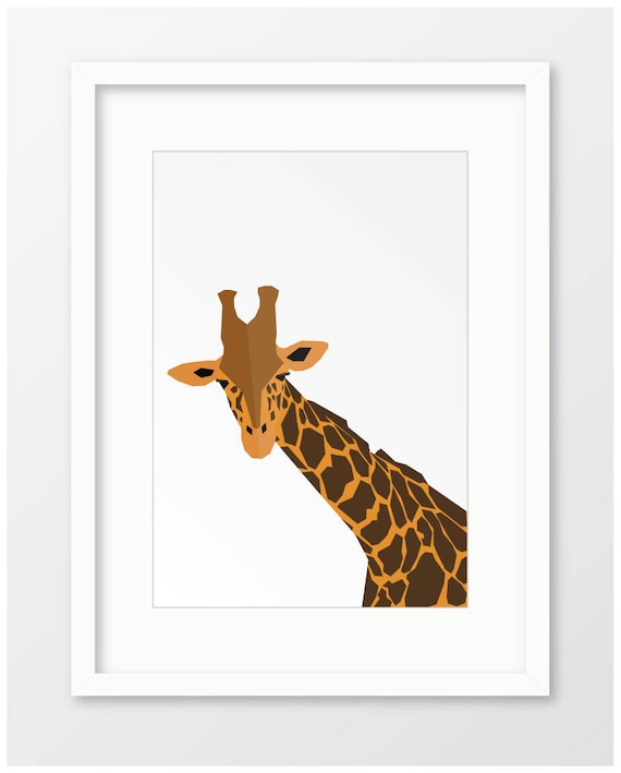 giraffe nursery art