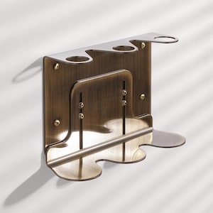 Support mural pour distributeur de savon en or, Support de savon pour les mains en or