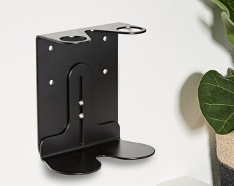Black Double Wall Mounted Soap Dispenser Holder [HOLDER ONLY]