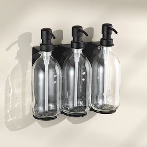 Wall Mounted Soap Dispenser Holder, Hand Soap Bracket, Wall Soap Bracket, Wall Soap Dispense, Wall Pump Bottle Holder, Soap Pump Wall Holder