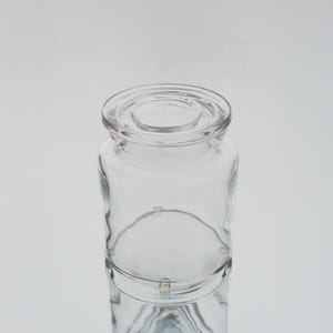 Clear Apothecary Jar, Clear Glass Wide Mouth Storage Jar, Glass Bathroom Storage Jar, Clear Glass Jar, Medicine Jar, Clear Glass Jar
