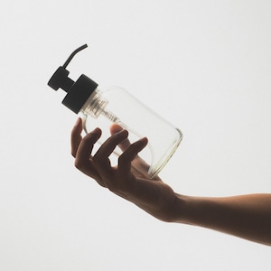 Foaming Hand Soap Dispenser, Amber Glass Pump, Foam Soap Glass Pump, Brown Soap Pump, Glass Foaming Soap Dispenser, Liquid Soap Pump