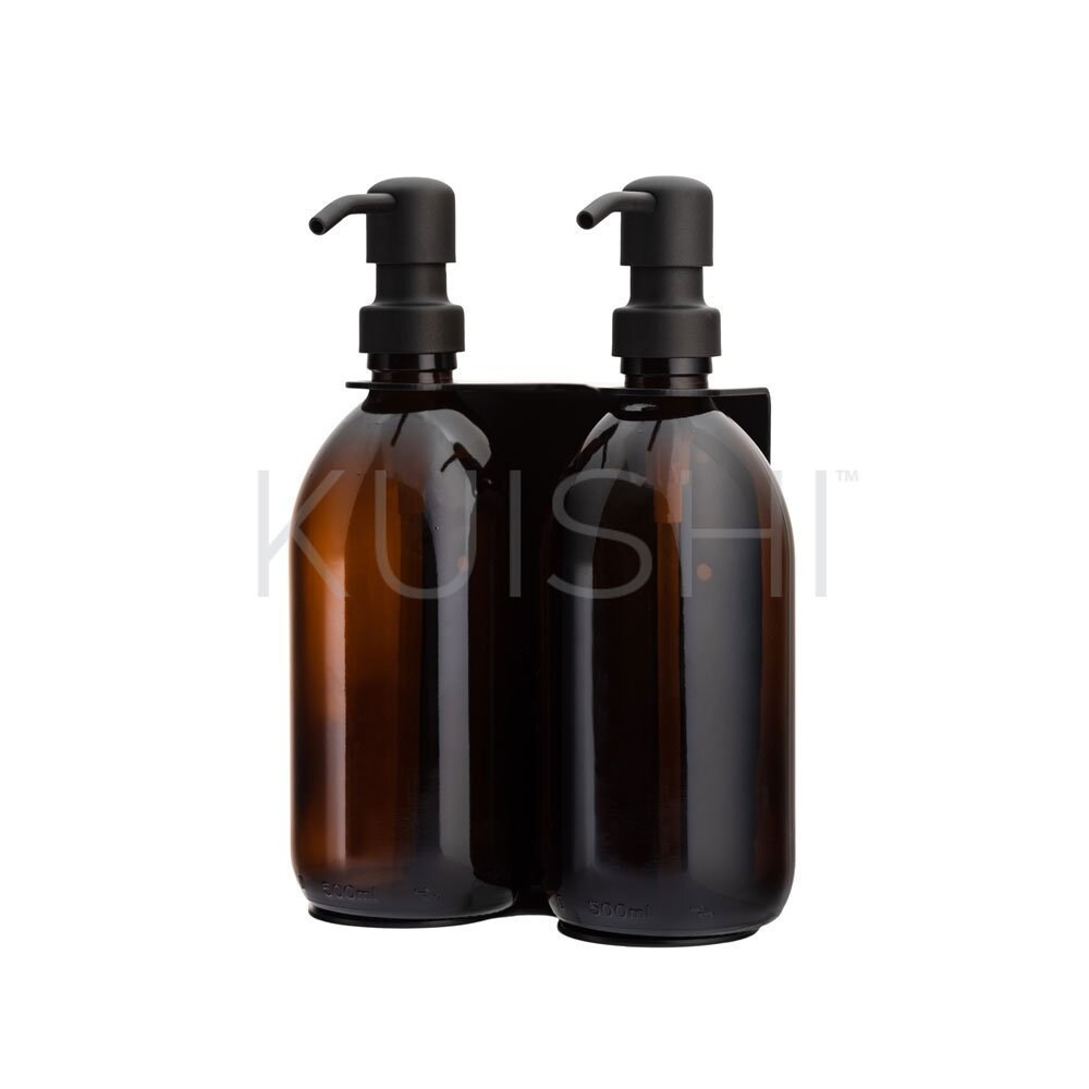 Black Double Wall Mounted Soap Dispenser Holder HOLDER ONLY Etsy UK