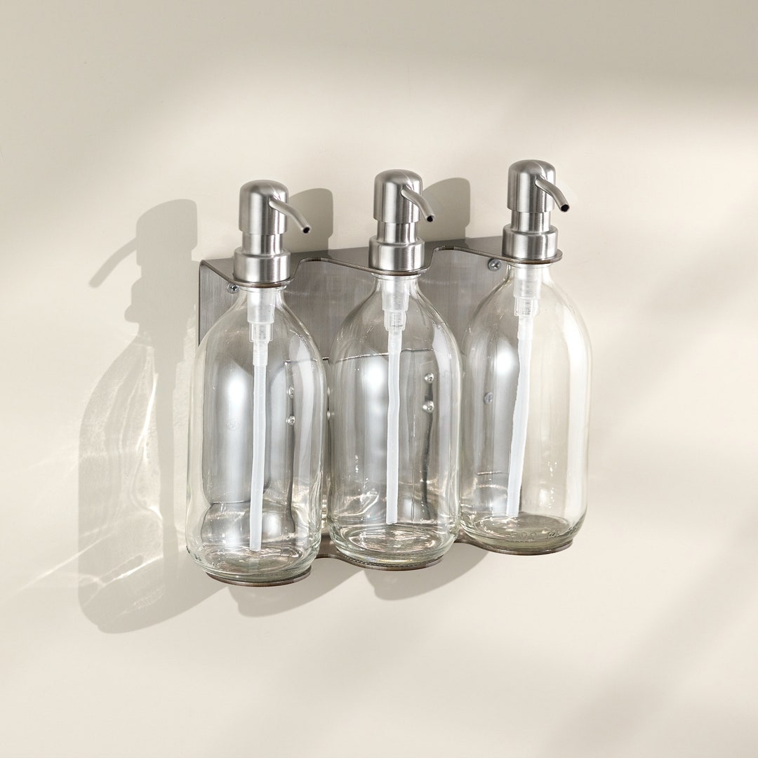 Wall Mounted Soap Dispenser Holder, Hand Soap Bracket, Wall Soap ...