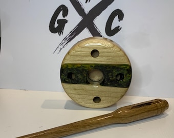Aluminium Turkey Pot Call With Ash and Camoflage Resin Pot