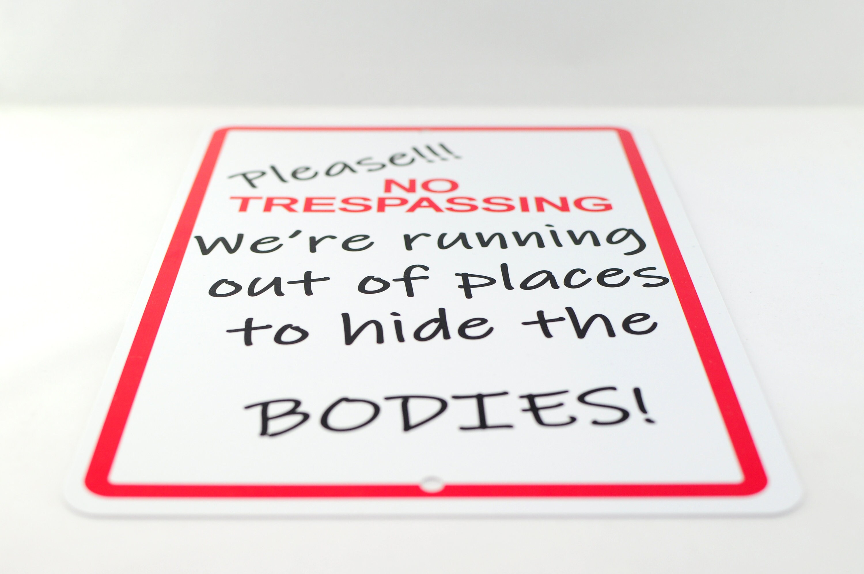 No Trespassing 8 X 12 Inch Aluminum Sign Door Indoor Outdoor Plaque Fun ...