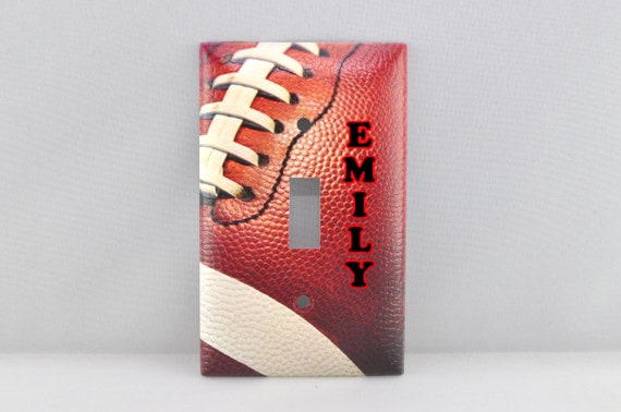 Football Light Switch Cover, Football Switchplate, Football Nursery Decor