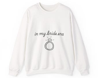 in my bride era Crewneck sweatshirt | engagement ring illustration