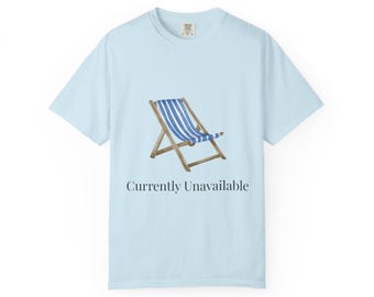 Camiseta con estampado de silla de playa y tumbona a rayas (actualmente no disponible)