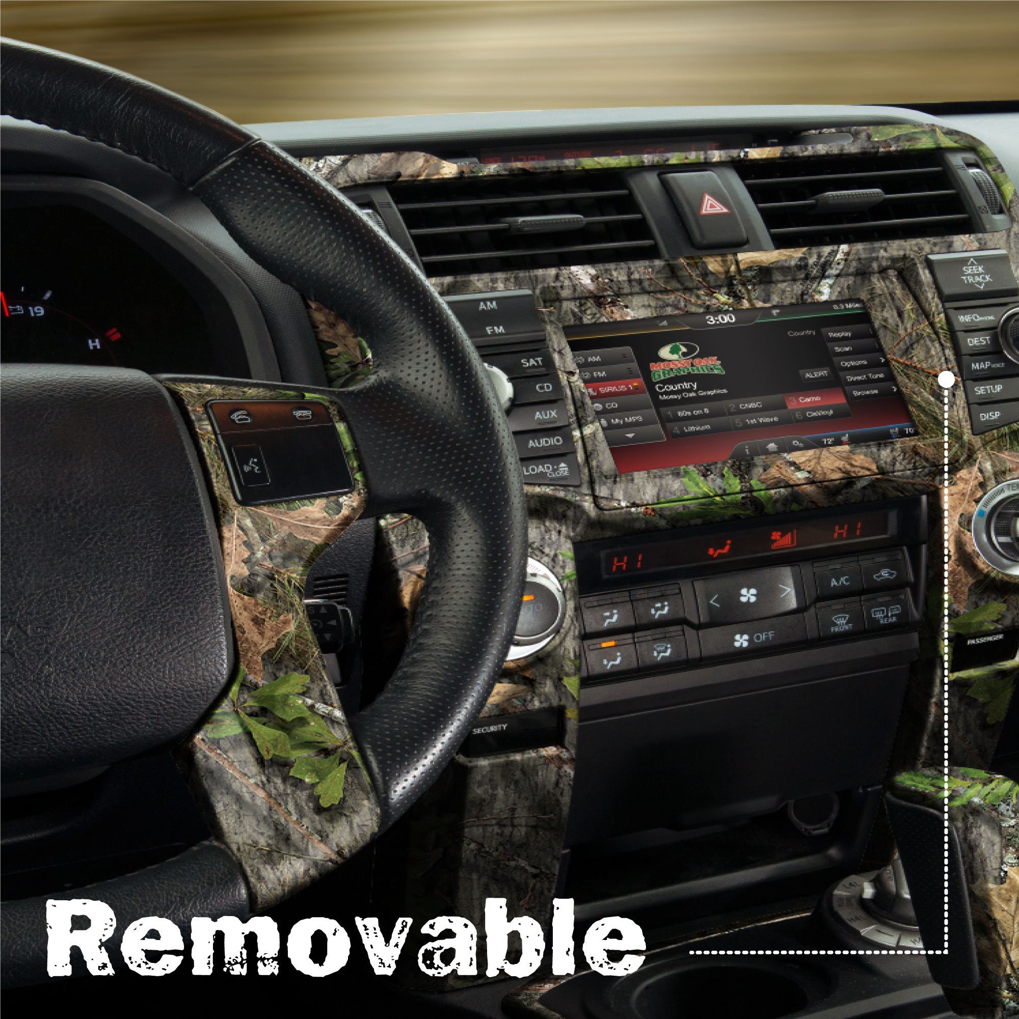 Auto Interior Skin Camo Dash Kit in Mossy Oak Camouflage Etsy