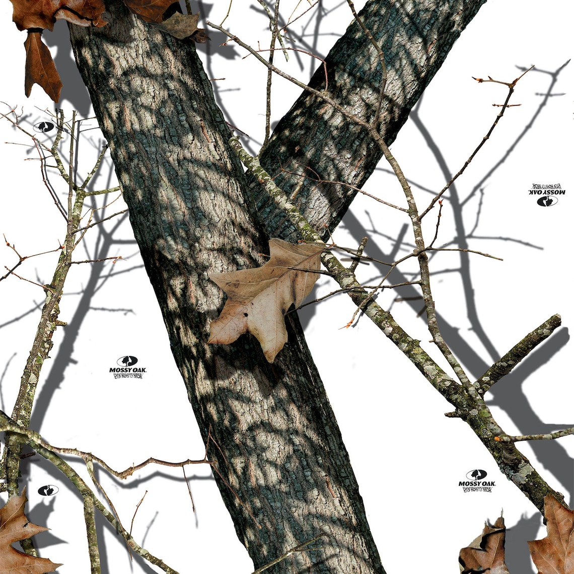 Peel and Stick Camo Vinyl Wallpaper in Mossy Oak Winter Camo Etsy