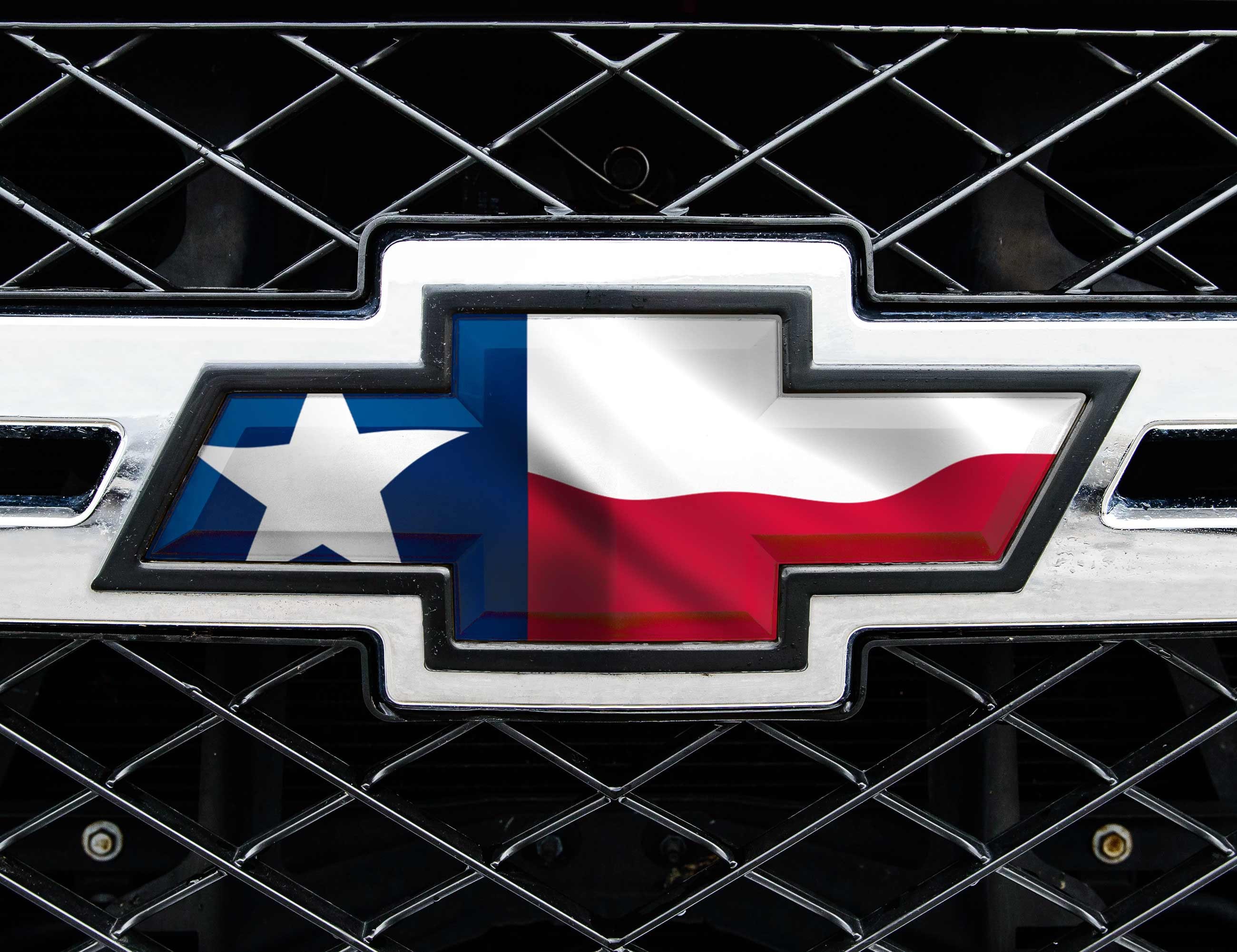 Texas State Flag Auto Emblem Skin Texas Flag Vinyl Decal TX American