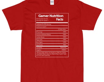 Gamer Nutritional Facts Unisex T-Shirt