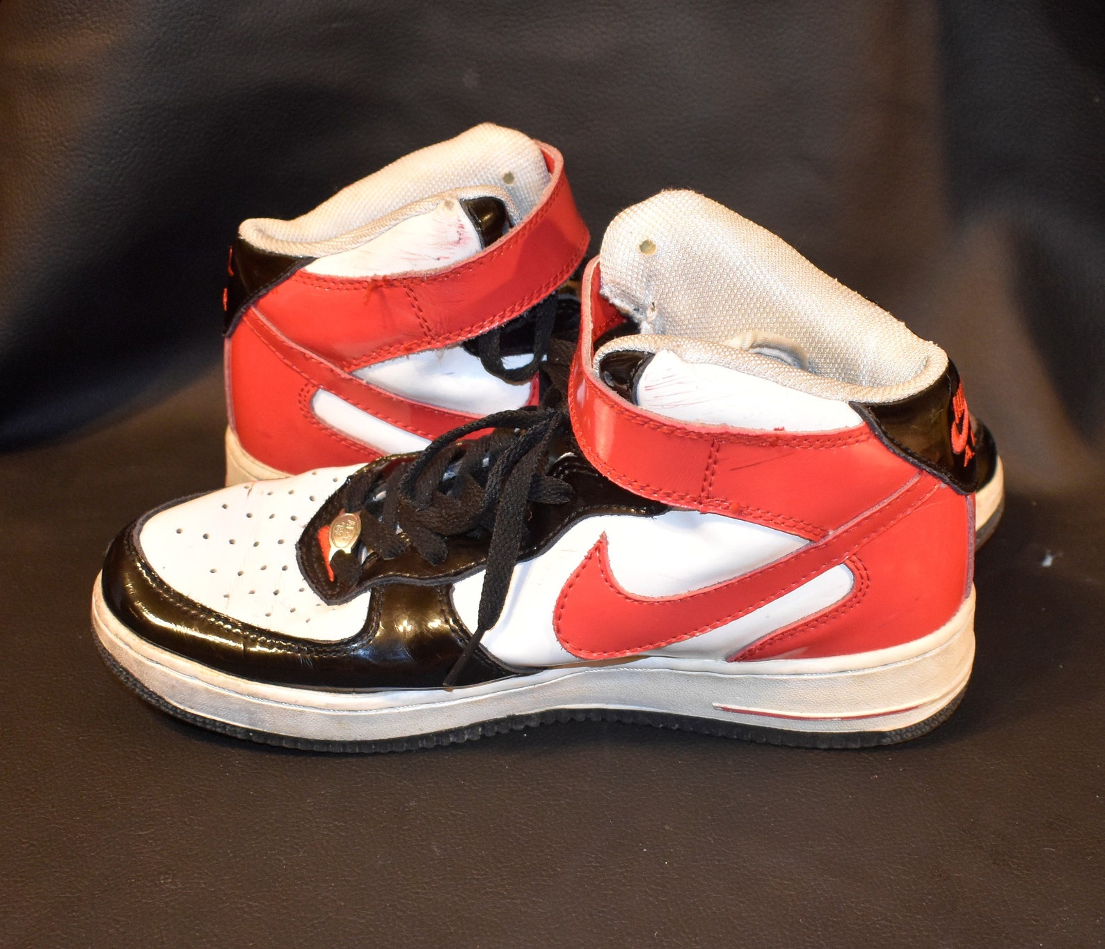 1982 Vintage Nike Air Force 1 Muster Leder OG Herren Größe 8 Etsy