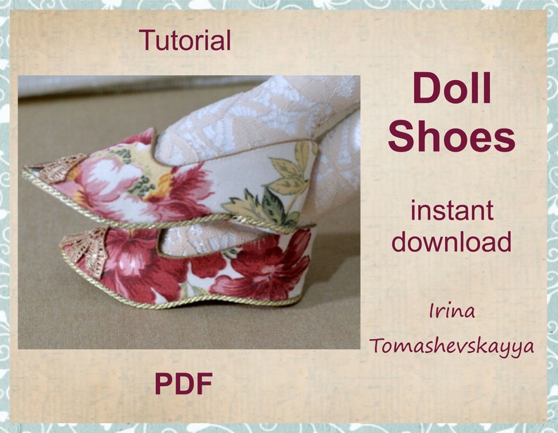 Doll shoes tutorial. EPattern Instructions instant download Etsy