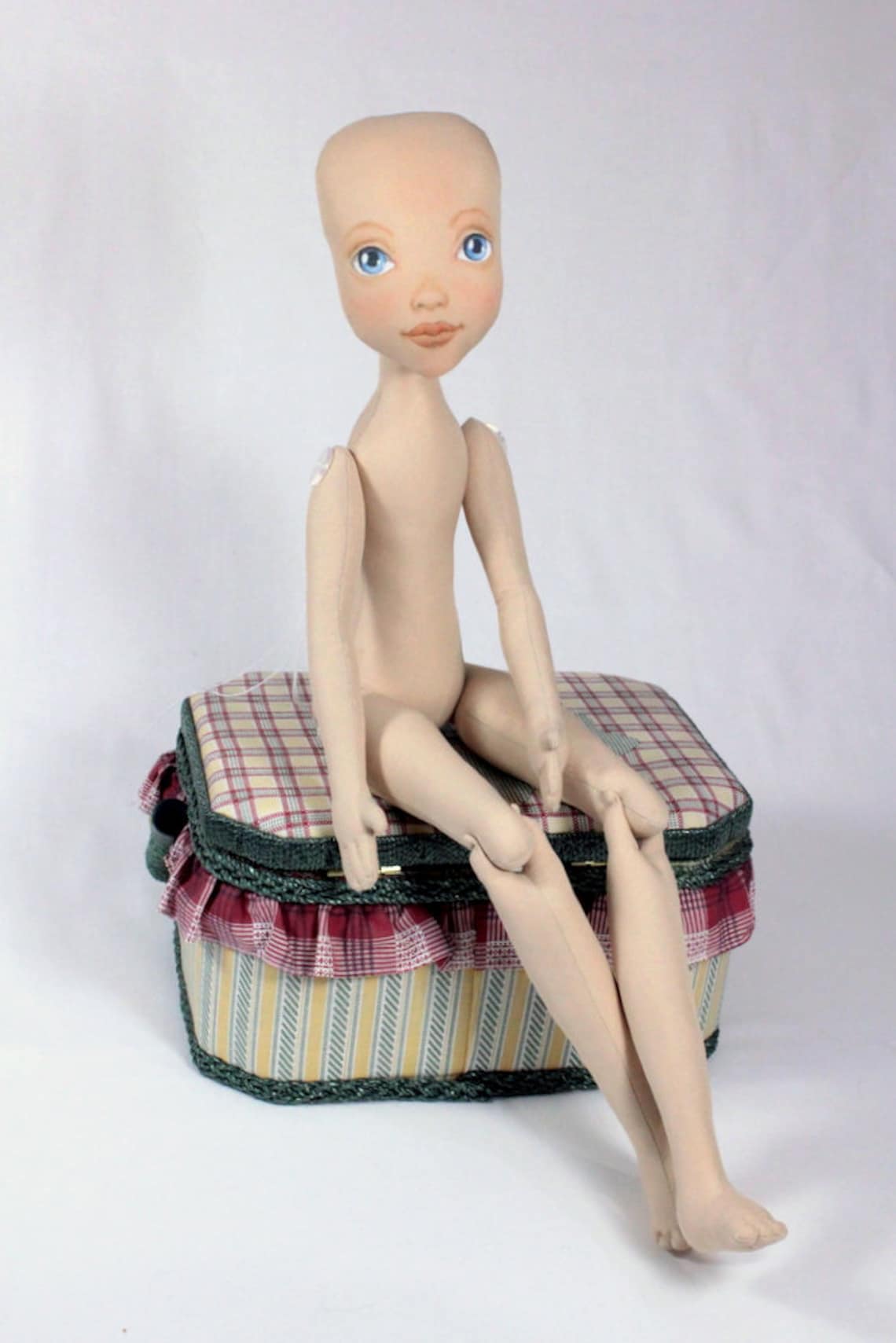 Cloth doll body pattern & sewing tutorial 21 15 inches Rag Etsy