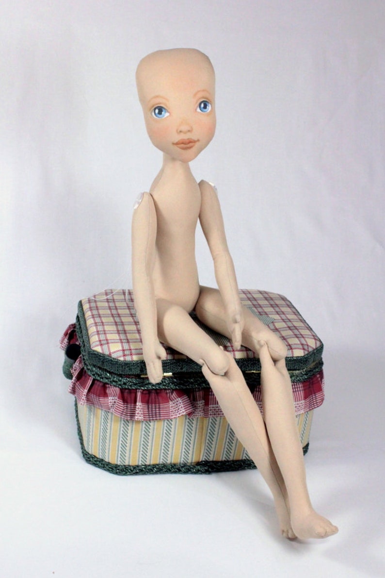 Cloth doll body pattern & sewing tutorial 21 15 inches Rag Etsy