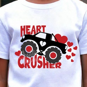 Herzbrecher-Svg-Datei, Junge Valentinsgruß-Svg, Valentinstag-Svg, Valentinstag-Monster-Truck-Svg, Valentinstag-Shirt-Svg, Valentinstag-Png für Hemd